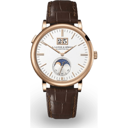 A. Lange & Söhne-384.032 Saxonia Moonphase Pink Gold / Silver