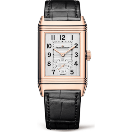 Jaeger-LeCoultre-3842520 Reverso Classic Large Duoface Pink Gold / Silver / Alligator