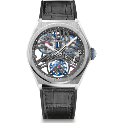 Zenith-40.9000.4805/75.R582 Defy Fusee Tourbillon Platinum / Skeleton / Alligator