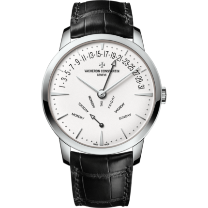 Vacheron Constantin-4000U/000G-B112 Patrimony Retrograde Day-Date White Gold / Silver