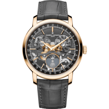 Vacheron Constantin-4020T/000R-B654 Traditionnelle Complete Calendar Openface Pink Gold