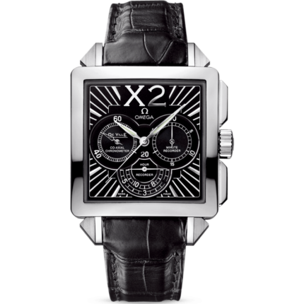 Omega-423.13.37.50.01.001 De Ville X2 Co-Axial 37 Chronograph Stainless Steel / Black