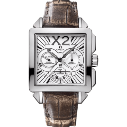 Omega-423.13.37.50.02.001 De Ville X2 Co-Axial 37 Chronograph Stainless Steel / Silver