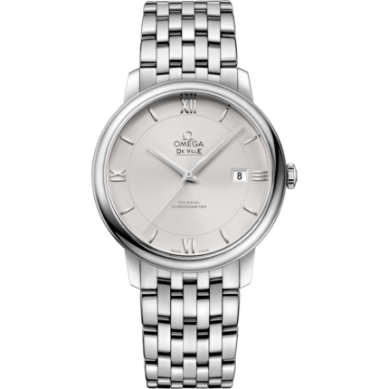 Omega-424.10.40.20.02.003 De Ville Prestige Co-Axial 39.5 Stainless Steel / Silver / Bracelet