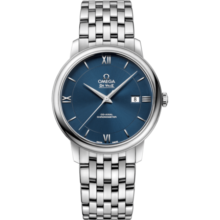 Omega-424.10.40.20.03.001 De Ville Prestige Co-Axial 39.5 Stainless Steel / Blue / Bracelet