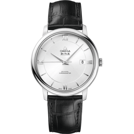 Omega-424.13.40.20.02.001 De Ville Prestige Co-Axial 39.5 Stainless Steel / Silver