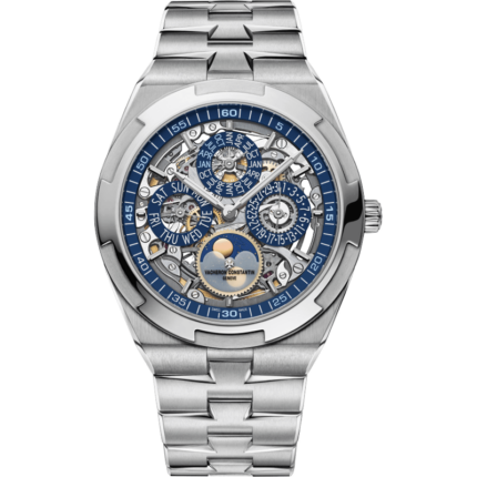 Vacheron Constantin-4300V/120G-B946 Overseas Ultra-Thin Perpetual Calendar White Gold / Skeleton