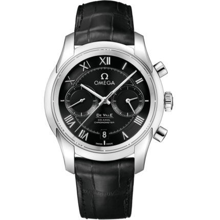 Omega-431.13.42.51.01.001 De Ville Co-Axial 42 Chronograph Stainless Steel / Black