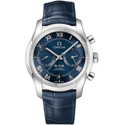Omega-431.13.42.51.03.001 De Ville Co-Axial 42 Chronograph Stainless Steel / Blue