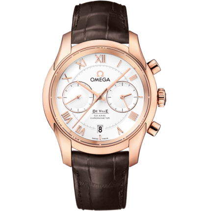 Omega-431.53.42.51.02.001 De Ville Co-Axial 42 Chronograph Red Gold / Silver