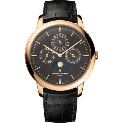 Vacheron Constantin-43175/000R-B343 Patrimony Perpetual Calendar Pink Gold / Anthracite