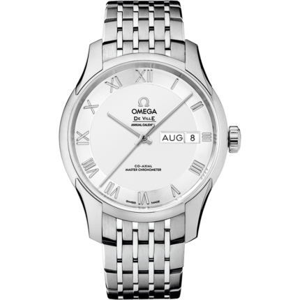Omega-433.10.41.22.02.001 De Ville Hour Vision Master Chronometer Annual Calendar Stainless Steel / Silver / Bracelet