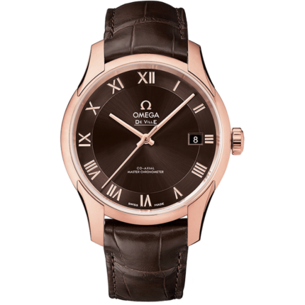 Omega-433.53.41.21.13.001 De Ville Hour Vision Master Chronometer Sedna Gold / Brown