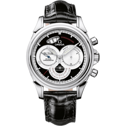 Omega-4850.50.31 De Ville Co-Axial 41 Chronoscope Stainless Steel / Black
