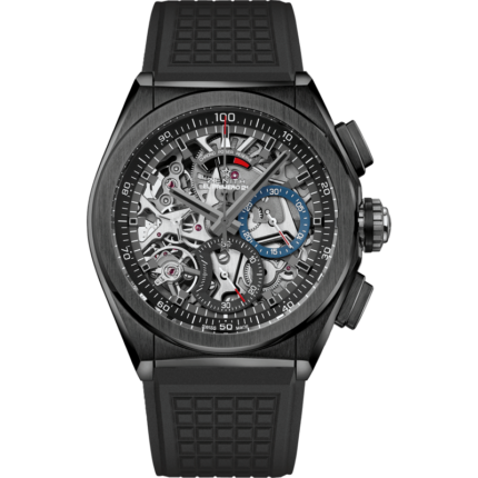 Zenith-49.9000.9004/78.R782 Defy El Primero 21 Black Ceramic / Skeleton / Rubber