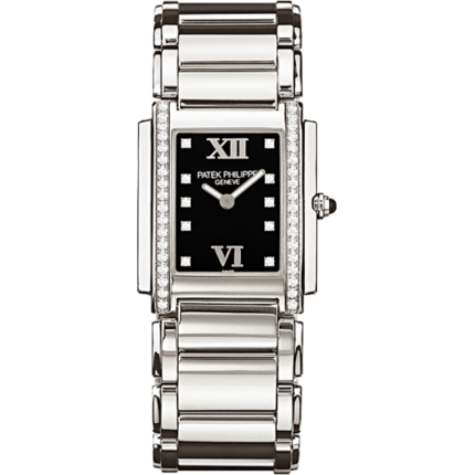 Patek Philippe-4910/10A-001 Twenty~4 4910 Stainless Steel / Black