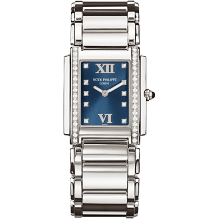 Patek Philippe-4910/10A-012 Twenty~4 4910 Stainless Steel / Blue