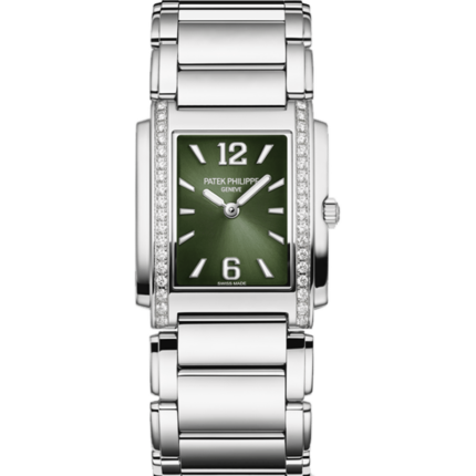 Patek Philippe-4910/1200A-011 Twenty~4 Manchette Stainless Steel / Green