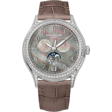 Patek Philippe-4948G-001 Annual Calendar 4948 White Gold Black Mother of Pearl