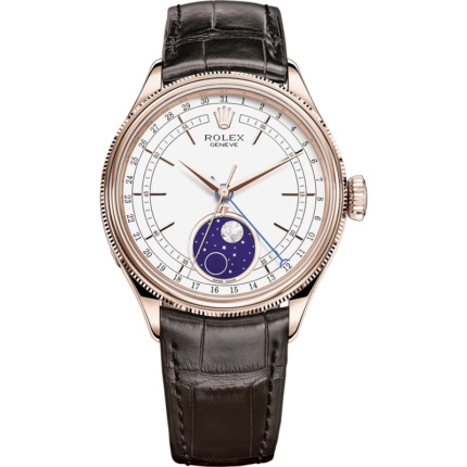 Rolex-50535-0002 Cellini Moonphase Everose / White / Alligator