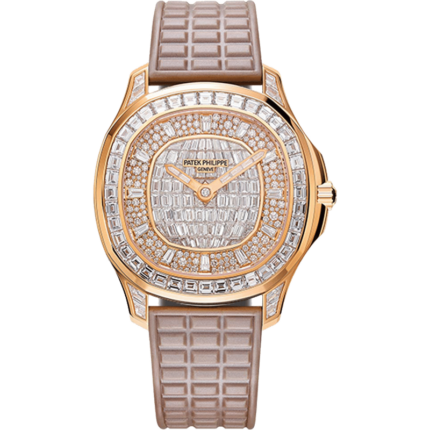 Patek Philippe-5062/450R-001 Patek Philippe Aquanut Luce Haute Joaillerie Rose Gold / Diamond