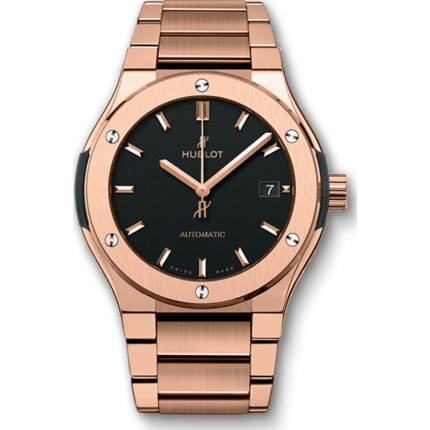 Hublot-510.OX.1180.OX Classic Fusion 45 King Gold / Black / Bracelet