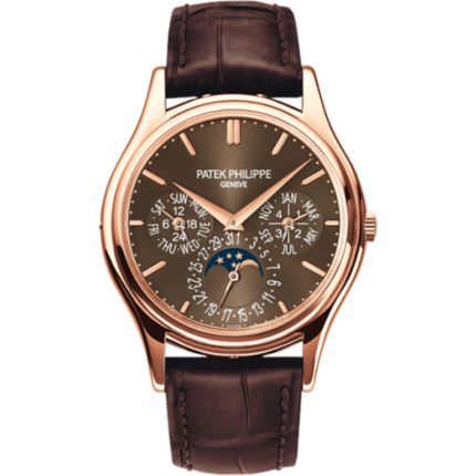 Patek Philippe-5140R-001 Perpetual Calendar 5140 Rose Gold Brown