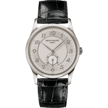 Patek Philippe-5196P-001 Calatrava 5196 Platinum / Silver-Grey