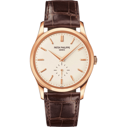 Patek Philippe-5196R-001 Calatrava 5196 Rose Gold / Silver