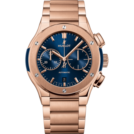 Hublot-520.OX.7180.OX Classic Fusion 45 Chronograph King Gold / Blue / Bracelet