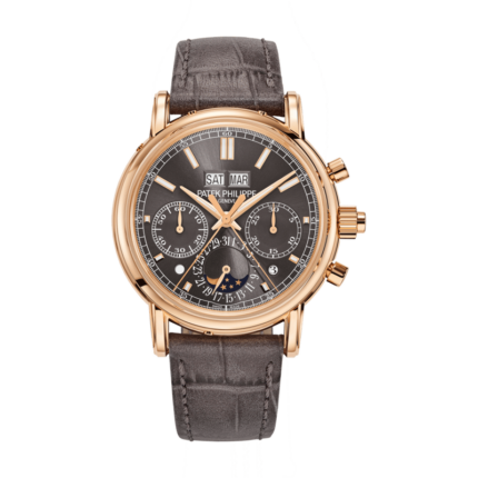 Patek Philippe-5204R-011 Perpetual Calendar Split-Seconds Chronograph 5204 Rose Gold / Slate