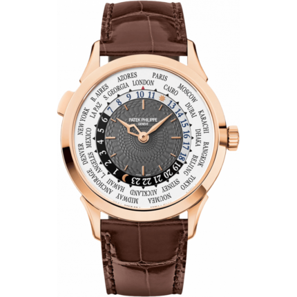Patek Philippe-5230R-001 World Time 5230R Rose Gold / Grey / Hong Kong
