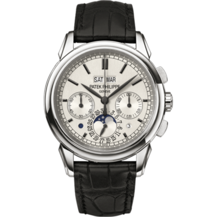 Patek Philippe-5270G-001 Perpetual Calendar Chronograph 5270 White Gold / Silver