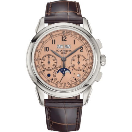 Patek Philippe-5270P-001 Perpetual Calendar Chronograph 5270 Platinum / Salmon