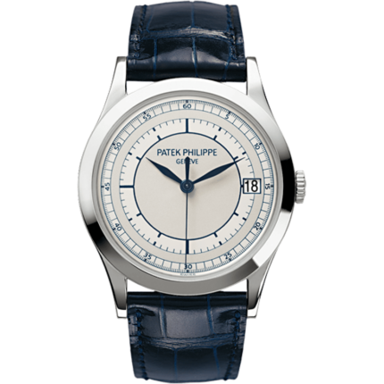 Patek Philippe-5296G-001 Calatrava 5296G Scientific White Gold / Silver