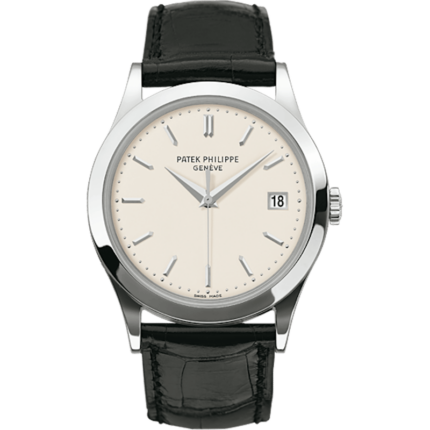 Patek Philippe-5296G-010 Calatrava 5296G White Gold / Silver