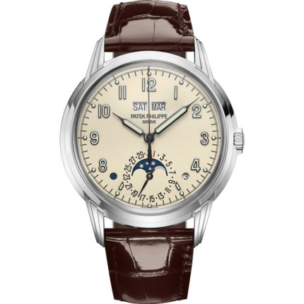 Patek Philippe-5320G-001 Perpetual Calendar 5320 White Gold / Cream