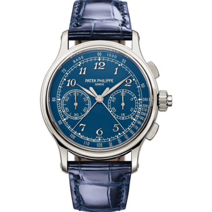 Patek Philippe-5370P-011 Split-Seconds Chronograph 5370 Platinum / Blue