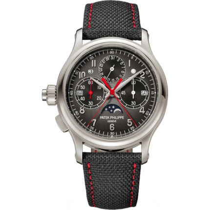 Patek Philippe-5373P-001 Perpetual Calendar Split-Seconds Chronograph 5373 Left-Hander Platinum / Grey