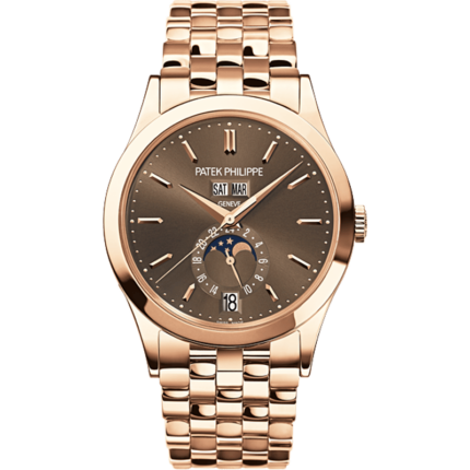 Patek Philippe-5396/1R-001 Annual Calendar 5396 Rose Gold Brown Bracelet