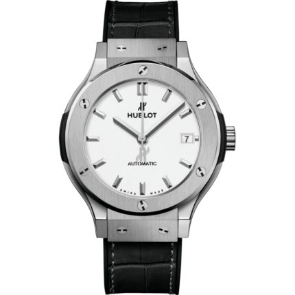 Hublot-565.NX.2611.LR Classic Fusion 38 Titanium / Opaline / Alligator