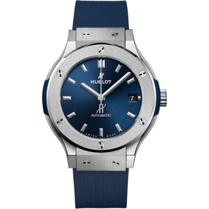 Hublot-565.NX.7170.RX Classic Fusion 38 Titanium / Blue / Rubber