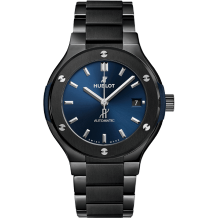 Hublot-568.CM.7170.CM Classic Fusion 38 Ceramic / Blue / Bracelet