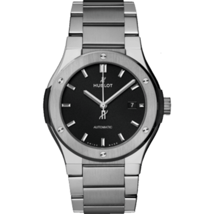 Hublot-568.NX.1170.NX Classic Fusion 38 Titanium / Black / Bracelet