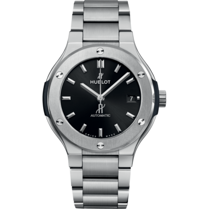 Hublot-568.NX.1470.NX Classic Fusion 38 Titanium / Black / Bracelet