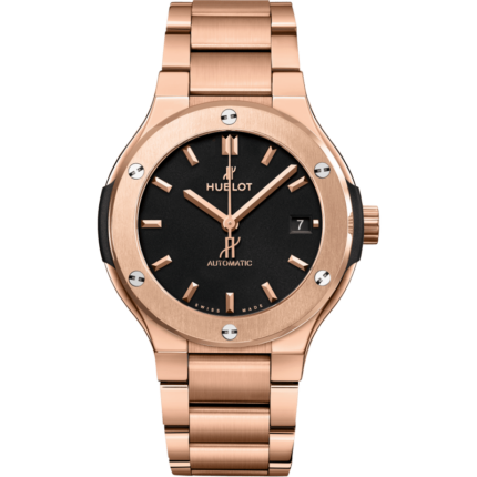 Hublot-568.OX.1180.OX Classic Fusion 38 King Gold / Black / Bracelet