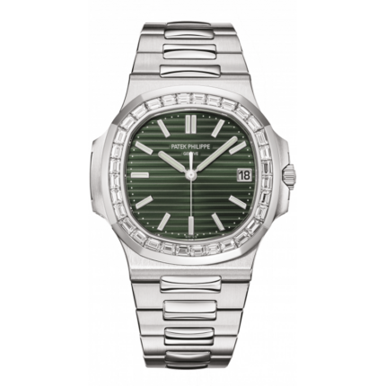 Patek Philippe-5711/1300A-001 Nautilus 5711 Stainless Steel - Baguette / Green