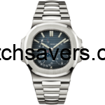 Patek Philippe-5712/1A-001 Nautilus 5712 Stainless Steel / Blue