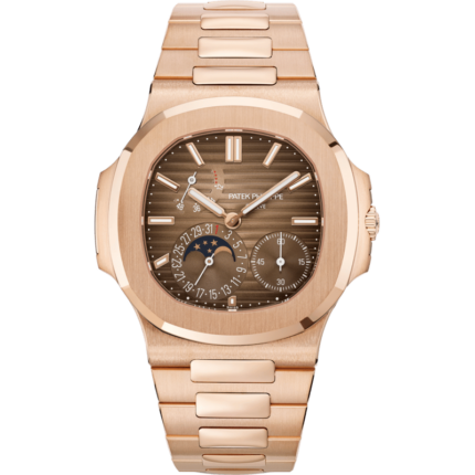 Patek Philippe-5712/1R-001 Nautilus 5712 Rose Gold / Brown