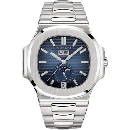 Patek Philippe-5726/1A-014 Nautilus 5726 Stainless Steel / Blue